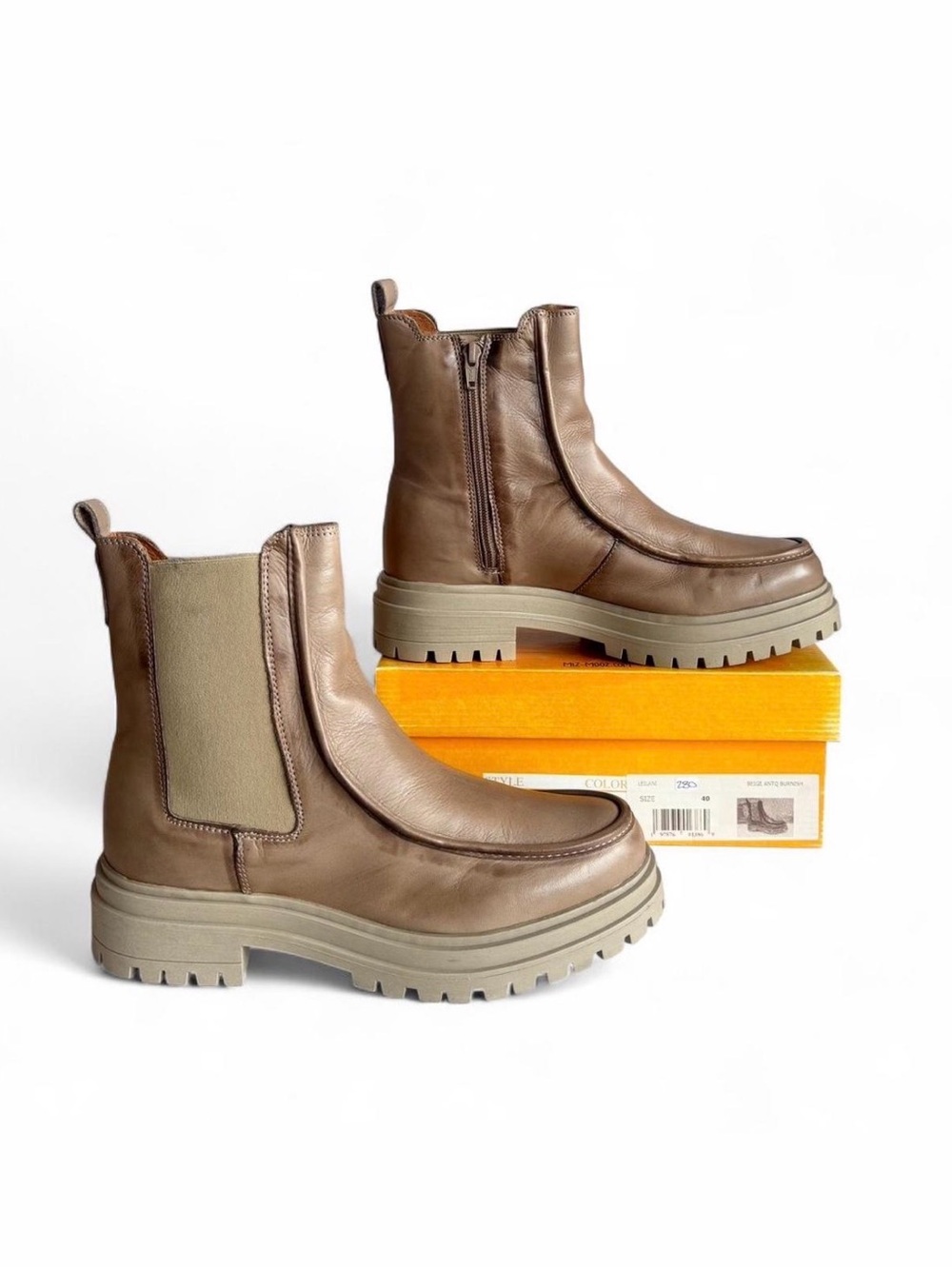 LEILANI Chunky Chelsea Boot - Taupe